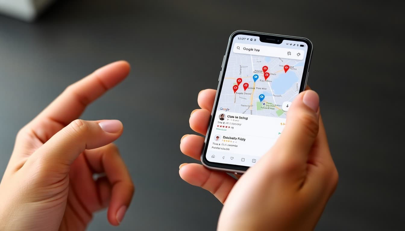 Local business ranking in Google Maps top 3 local pack with optimization factors diagram showing relevance distance and prominence