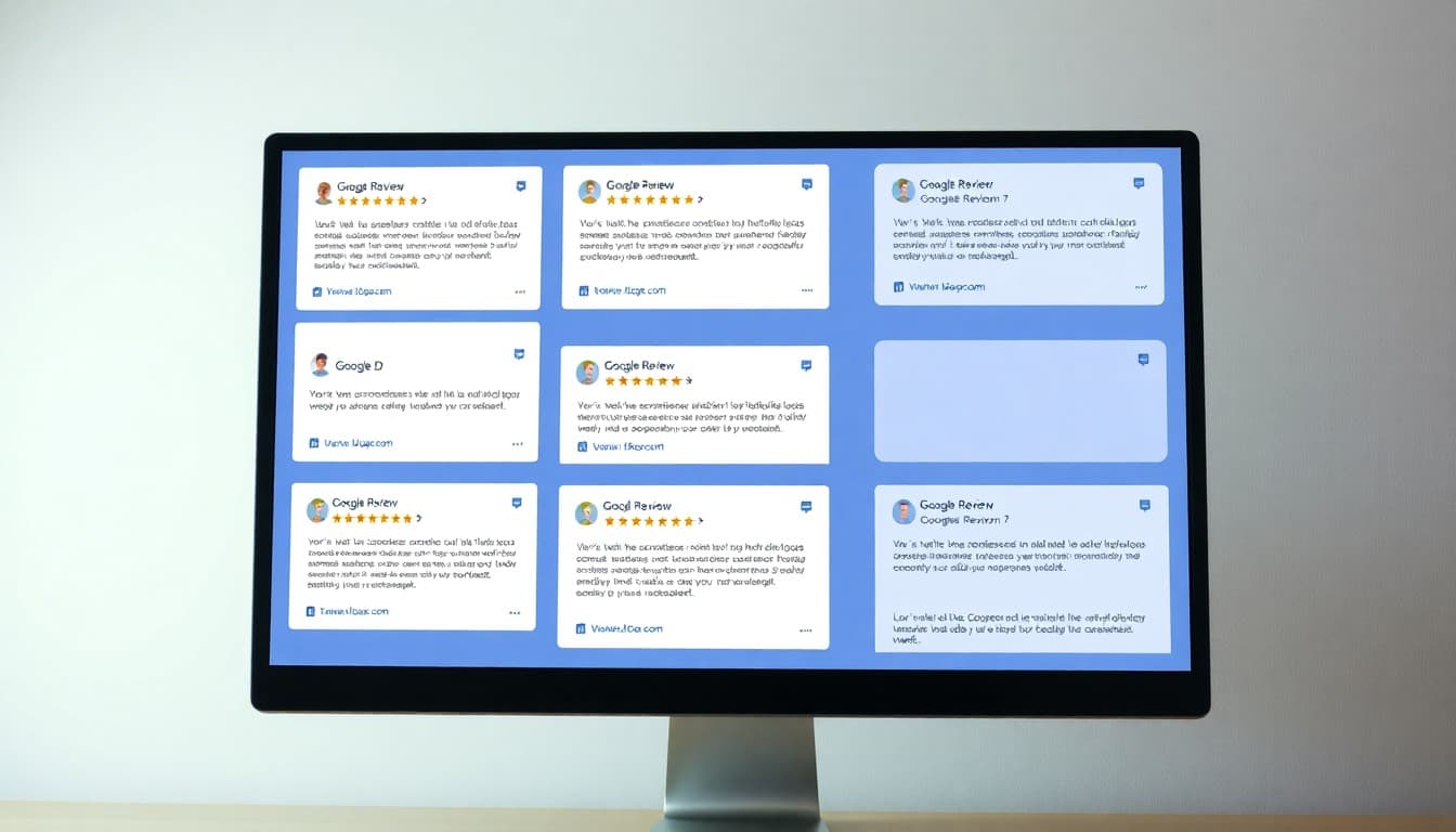 Business owner using Google review response templates and examples to reply to customer reviews efficiently